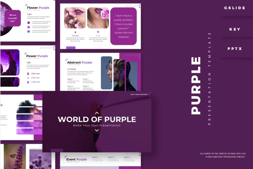 24 Free Purple PowerPoint PPT Templates to Download for 2025 Envato Tuts+